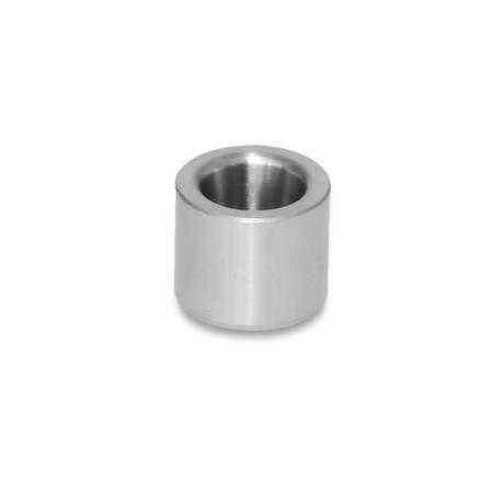Otto Ganter Guide Bushing without Collar with Conical Bore for Indexing Plunger GN 817.5, GN 179.1
